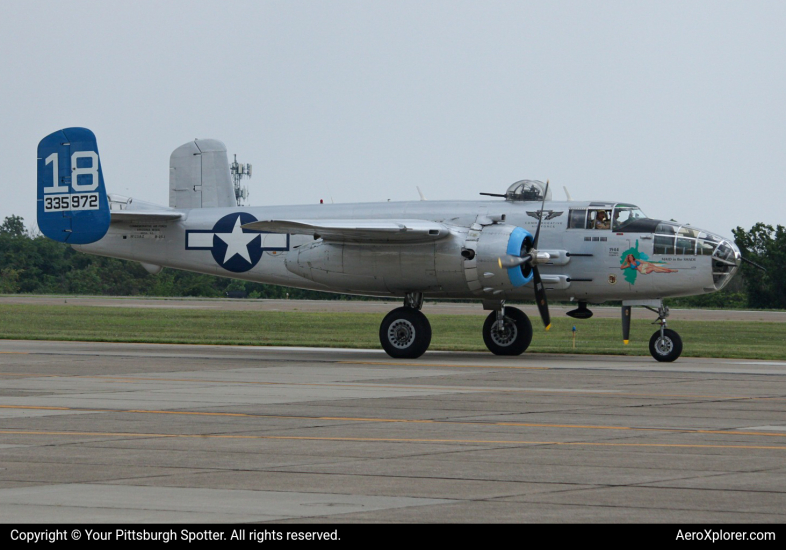 Photo of N125AZ - Arizona CAF  North American B-25 Mitchell at AGC on AeroXplorer Aviation Database