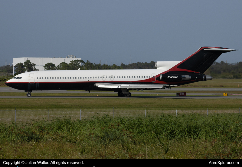 Photo of N727NK - PRIVATE Boeing 727-200 at MLB on AeroXplorer Aviation Database