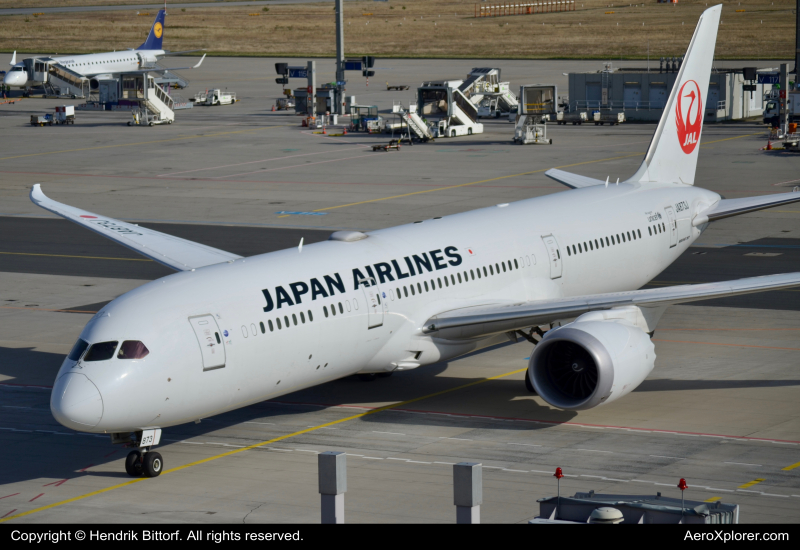 Photo of JA873J - Japan Airlines  Boeing 787-9 at FRA on AeroXplorer Aviation Database