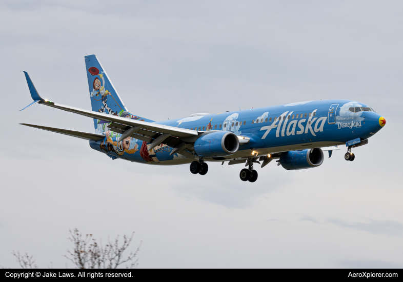 Photo of N537AS - Alaska Airlines Boeing 737-800 at DCA on AeroXplorer Aviation Database