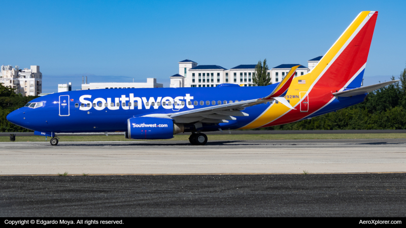 Photo of N292WN - Southwest Airlines Boeing 737-700 at SJU on AeroXplorer Aviation Database