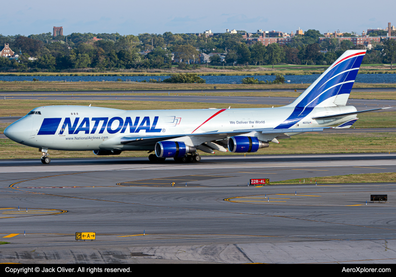 Photo of N537CA - National Airlines Boeing 747-400F at JFK on AeroXplorer Aviation Database