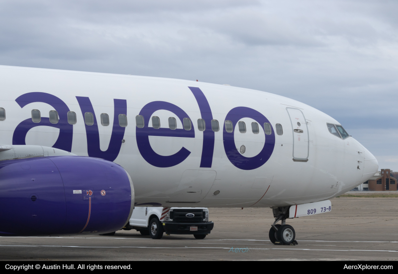 Photo of N809VL - Avelo Airlines Boeing 737-800 at PIT on AeroXplorer Aviation Database