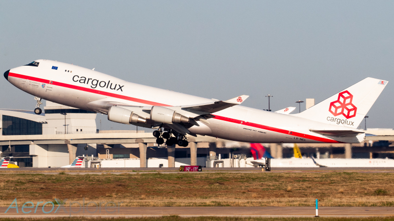 Photo of LX-NCL - CargoLux Boeing 747-400F at DFW on AeroXplorer Aviation Database