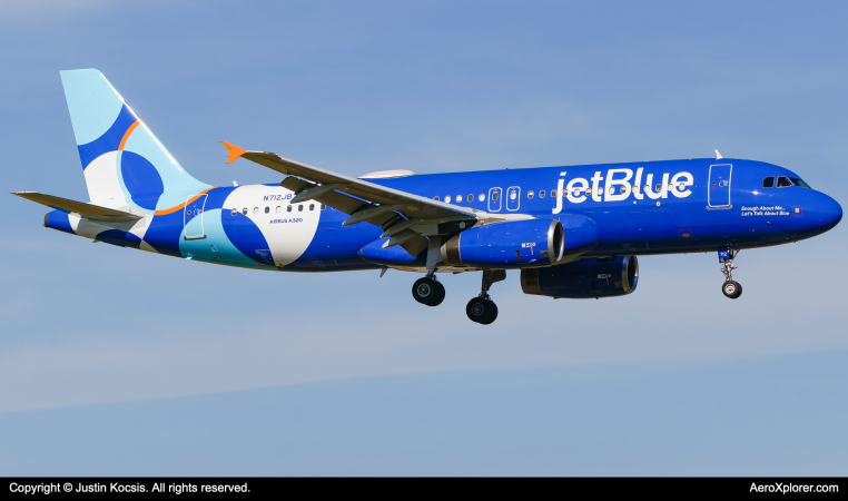 Photo of N712JB - JetBlue Airways Airbus A320 at KTPA on AeroXplorer Aviation Database