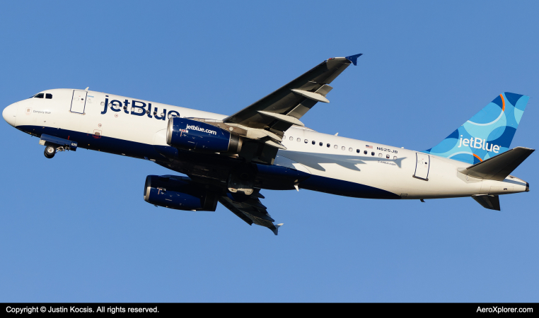 Photo of N625JB - JetBlue Airways Airbus A320 at TPA on AeroXplorer Aviation Database