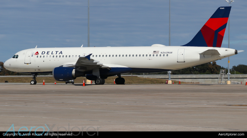 Photo of N360NW - Delta Airlines Airbus A320 at Ktpa on AeroXplorer Aviation Database