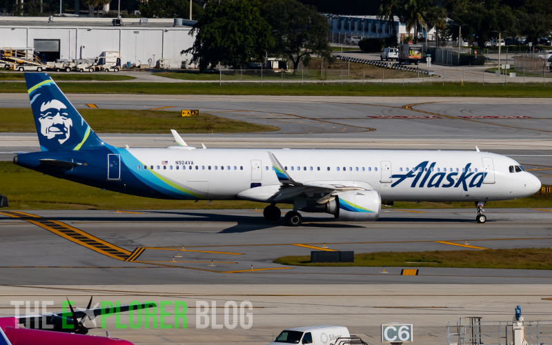 Photo of N925VA - Alaska Airlines Airbus A321NEO at fll on AeroXplorer Aviation Database