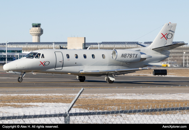 Photo of N676TX - PRIVATE  Cessna Citation 560XL Excel at MHT on AeroXplorer Aviation Database