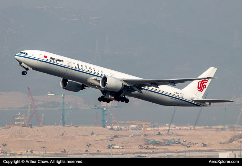 Photo of B-1266 - Air China Boeing 777-300ER at HKG on AeroXplorer Aviation Database