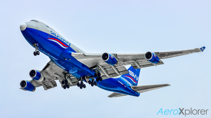 Photo of 4K-SW800 - Silk Way West Airlines Boeing 747-400 at LCK on AeroXplorer Aviation Database