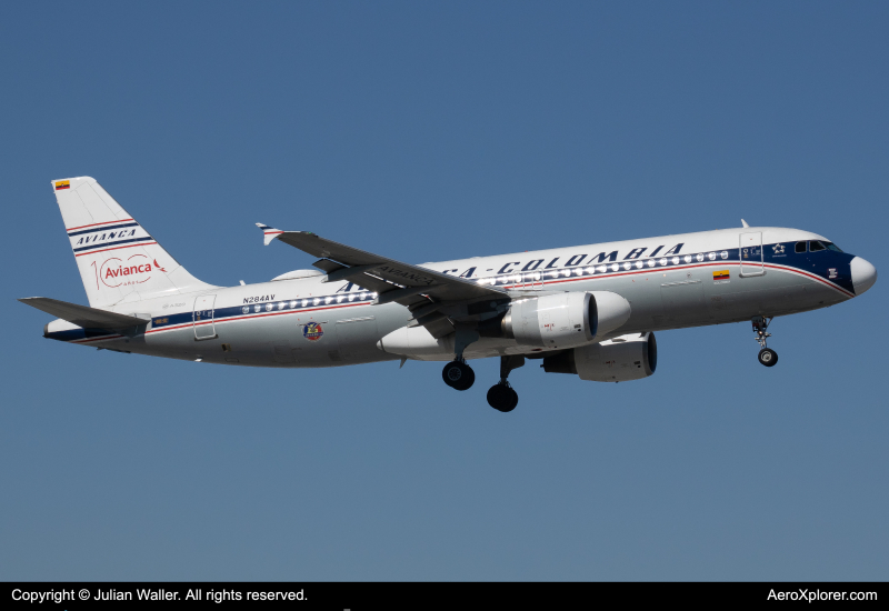 Photo of N284AV - Avianca Airbus A320 at MIA on AeroXplorer Aviation Database