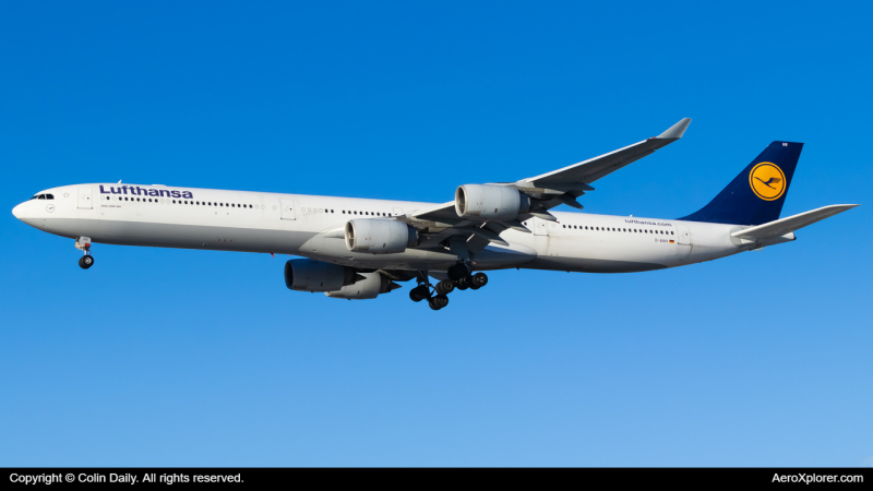 Photo of D-AIHV - Lufthansa Airbus A340-600 at MIA on AeroXplorer Aviation Database