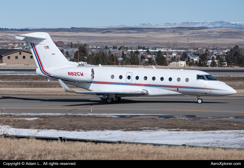 Photo of N82CW - PRIVATE Gulfstream G280 at BIL on AeroXplorer Aviation Database
