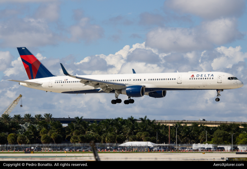 Photo of N584NW - Delta Air Lines Boeing 757-300 at FLL on AeroXplorer Aviation Database