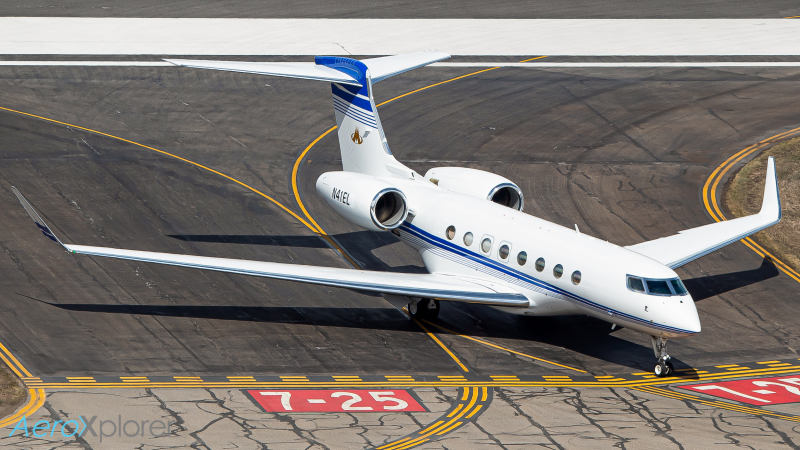 Photo of N41EL - PRIVATE Gulfstream G650 at EGE on AeroXplorer Aviation Database