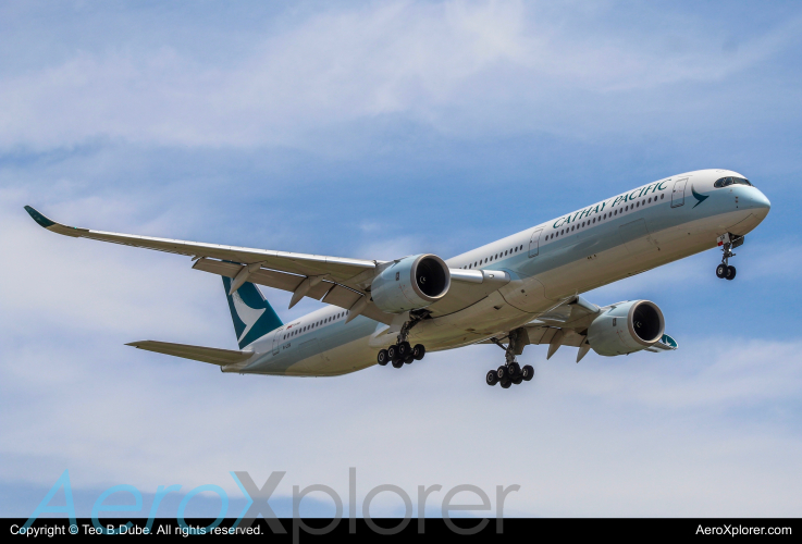 Photo of B-LXR - Cathay Pacific Airbus A350-1000 at YYZ on AeroXplorer Aviation Database