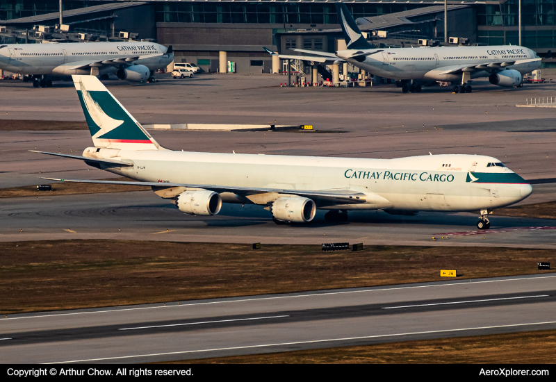 Photo of B-LJK - Cathay Pacific Boeing 747-8F at HKG on AeroXplorer Aviation Database