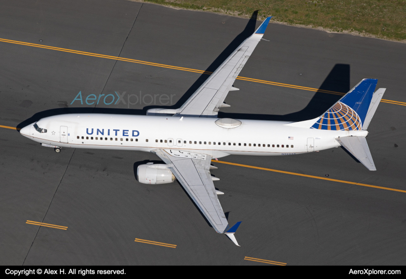 Photo of N12225 - United Airlines Boeing 737-800 at KBOS on AeroXplorer Aviation Database