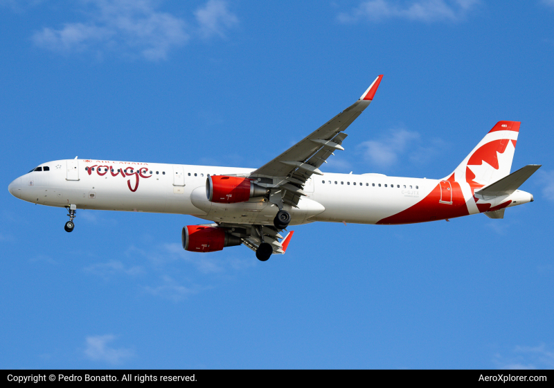 Photo of C-GJTX - Air Canada Rouge Airbus A321-200 at TPA on AeroXplorer Aviation Database