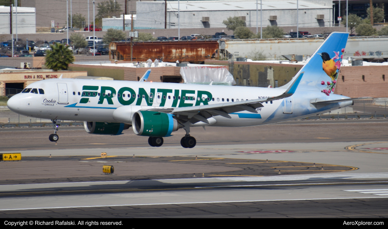 Photo of N359FR - Frontier Airlines Airbus A320NEO at PHX on AeroXplorer Aviation Database