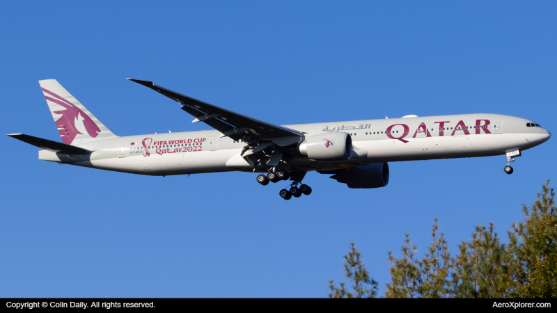 Photo of A7-BEQ - Qatar Airways Boeing 777-300ER at IAD on AeroXplorer Aviation Database