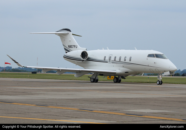 Photo of N907PJ - Private  Bombardier Challenger 350  at AGC on AeroXplorer Aviation Database