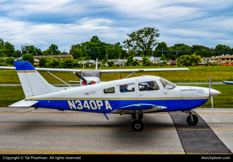 Photo of N340PA - PRIVATE Piper PA-28 at GAI on AeroXplorer Aviation Database