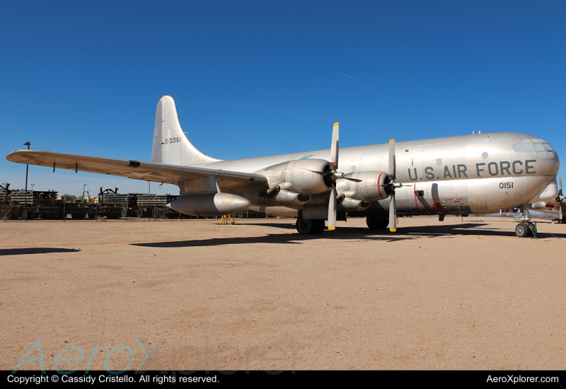 Photo of 53-0151 - USAF - United States Air Force Boeing KC-97 Stratofreighter at DMA on AeroXplorer Aviation Database