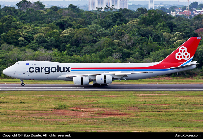 Photo of LX-VCG - CargoLux Boeing 747-8R7F at MAO on AeroXplorer Aviation Database