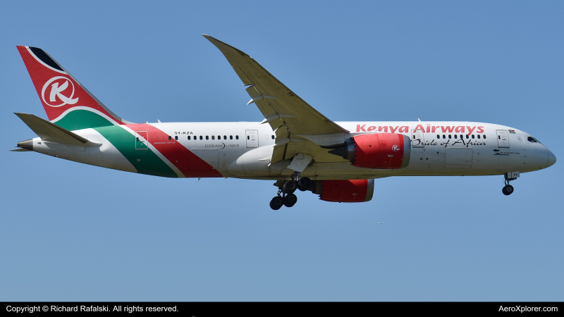 Photo of 5Y-KZA - Kenya Airways Boeing 787-8 at LHR on AeroXplorer Aviation Database