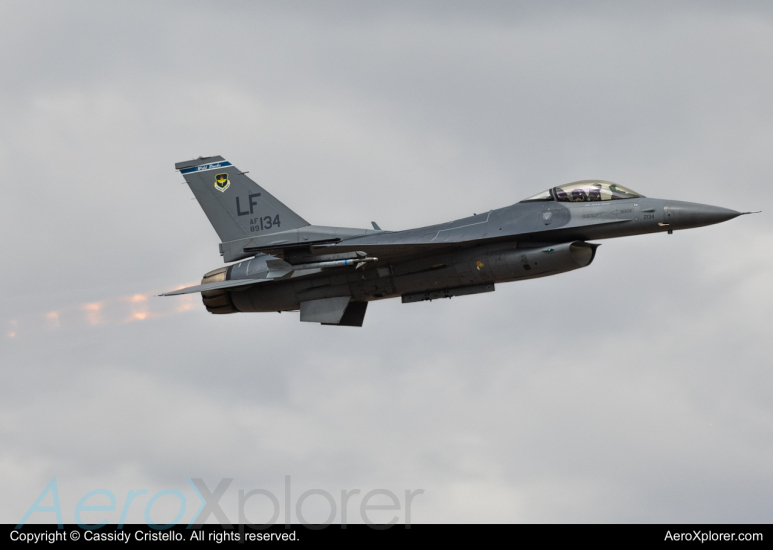 Photo of 89-2134 - USAF - United States Air Force General Dynamics F-16 Fighting Falcon at LUF on AeroXplorer Aviation Database