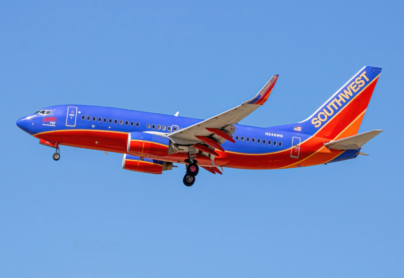 Photo of N248WN - Southwest Airlines Boeing 737-700 at BOI on AeroXplorer Aviation Database
