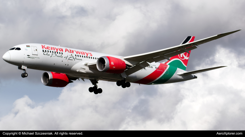 Photo of 5Y-KZA - Kenya Airways Boeing 787-8 at LHR on AeroXplorer Aviation Database