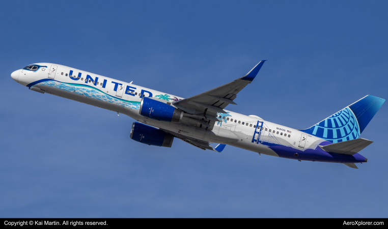 Photo of N14106 - United Airlines Boeing 757-200 at LAX on AeroXplorer Aviation Database