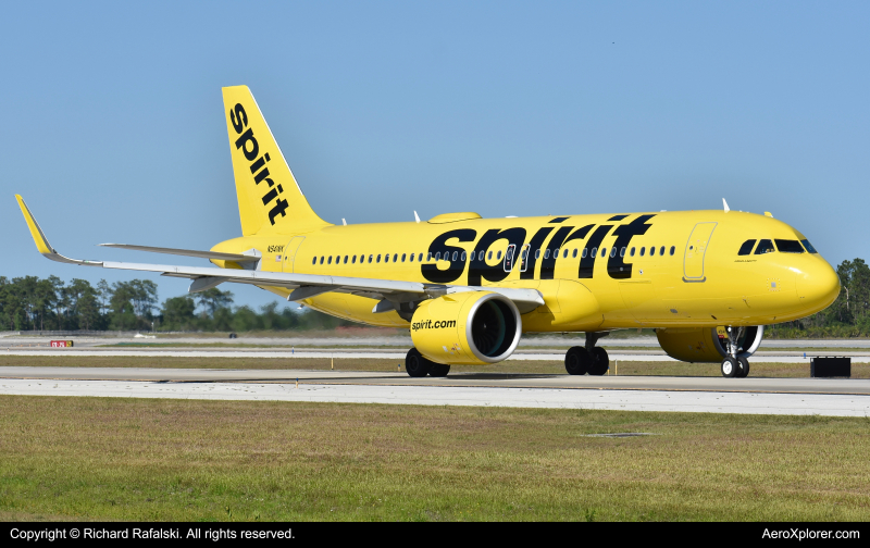Photo of N941NK - Spirit Airlines Airbus A320NEO at MCO on AeroXplorer Aviation Database