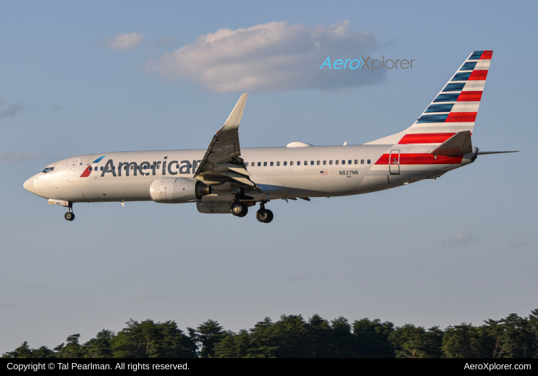 Photo of N827NN - American Airlines Boeing 737-800 at BWI on AeroXplorer Aviation Database