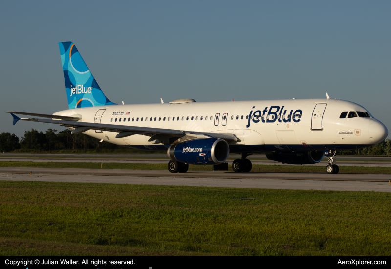 Photo of N613JB - JetBlue Airways Airbus A320-232 at MCO on AeroXplorer Aviation Database