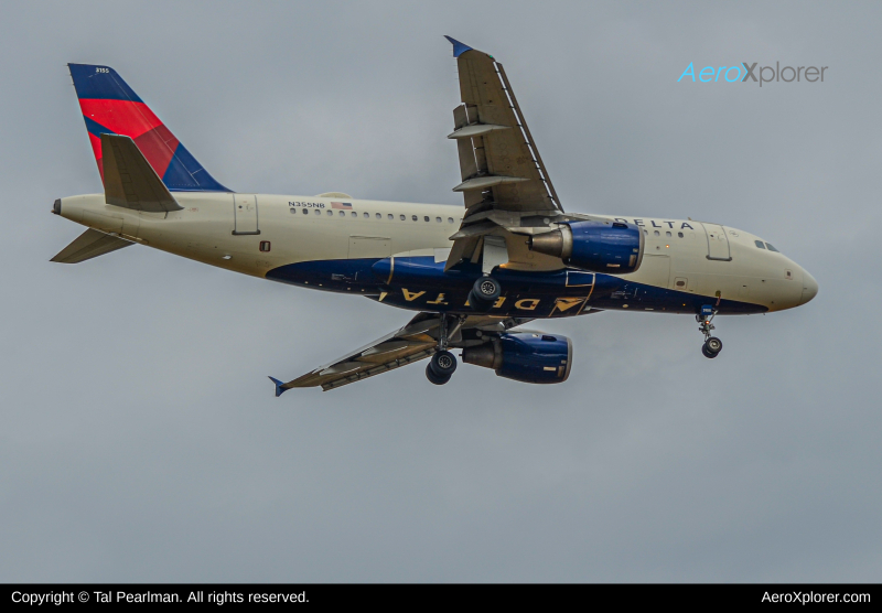 Photo of N355NB - Delta Airlines Airbus A319 at BWI on AeroXplorer Aviation Database