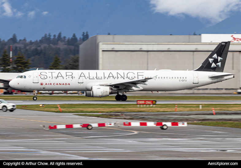 Photo of C-GITU - Air Canada Airbus A321-200 at YVR on AeroXplorer Aviation Database