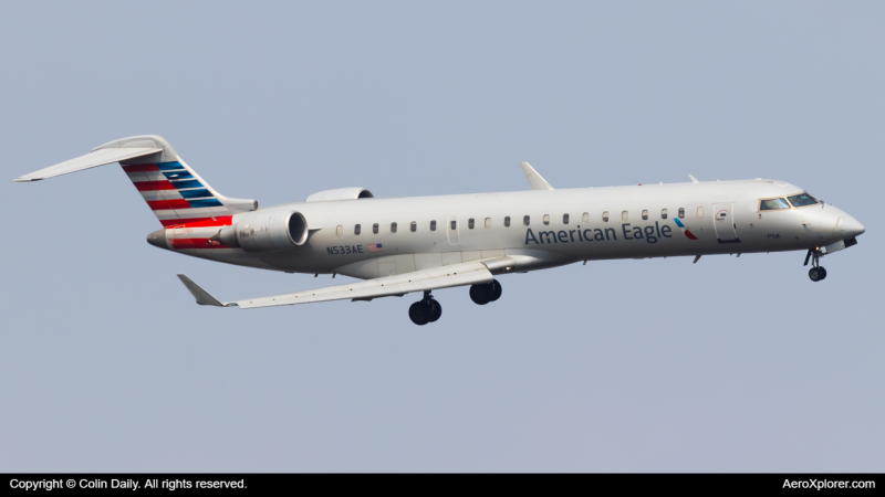 Photo of N533AE - American Airlines Mitsubishi CRJ-700 at DCA on AeroXplorer Aviation Database
