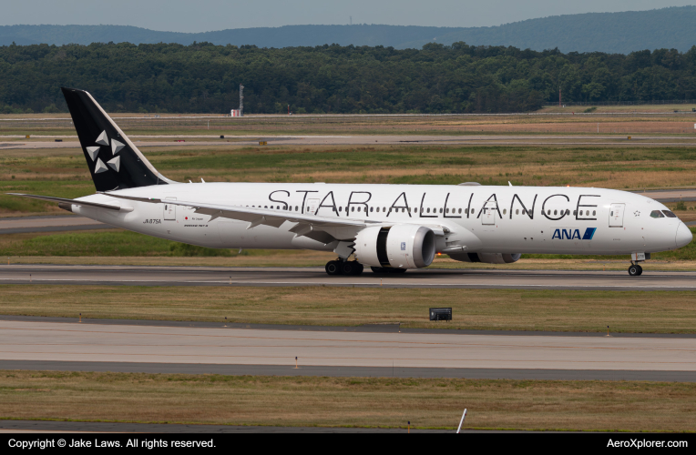 Photo of JA875A - All Nippon Airways Boeing 787-9 at IAD on AeroXplorer Aviation Database