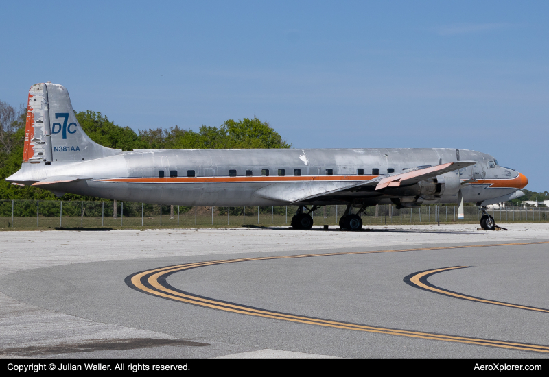 Photo of N381AA - PRIVATE Douglas DC-7 at QQB on AeroXplorer Aviation Database
