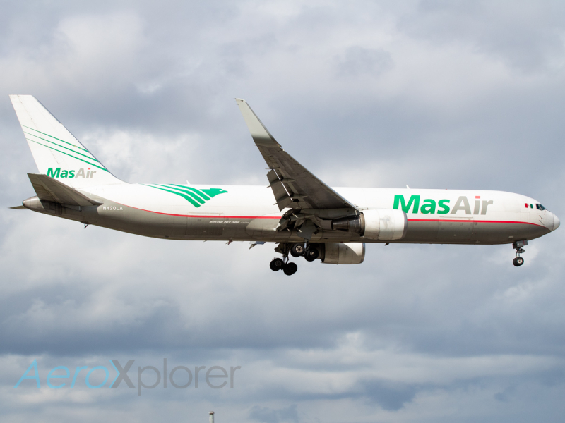Photo of N420LA - MasAir Boeing 767-300F at MIA on AeroXplorer Aviation Database