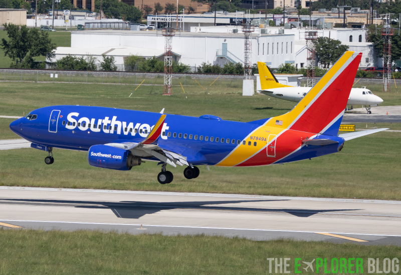 Photo of N7849A - Southwest Airlines Boeing 737-700 at SAT on AeroXplorer Aviation Database