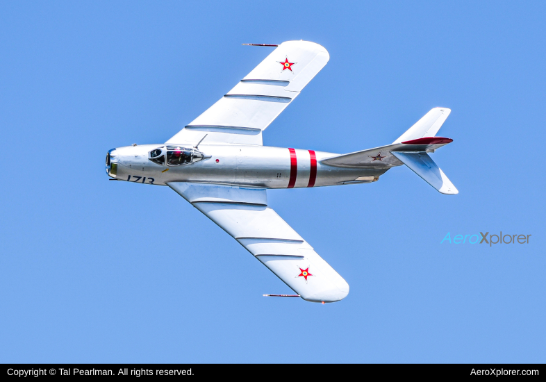 Photo of N1713P - PRIVATE Mikoyan-Gurevich MiG-17 at DOV on AeroXplorer Aviation Database