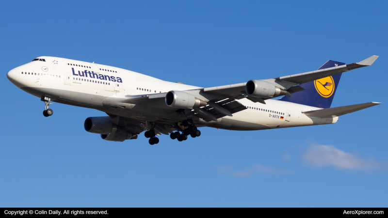Photo of D-ABTK - Lufthansa Boeing 747-400 at MCO on AeroXplorer Aviation Database