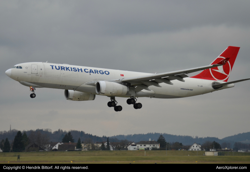 Photo of TC-JDP - Turkish Airlines Cargo Airbus A330-300F at ZRH on AeroXplorer Aviation Database