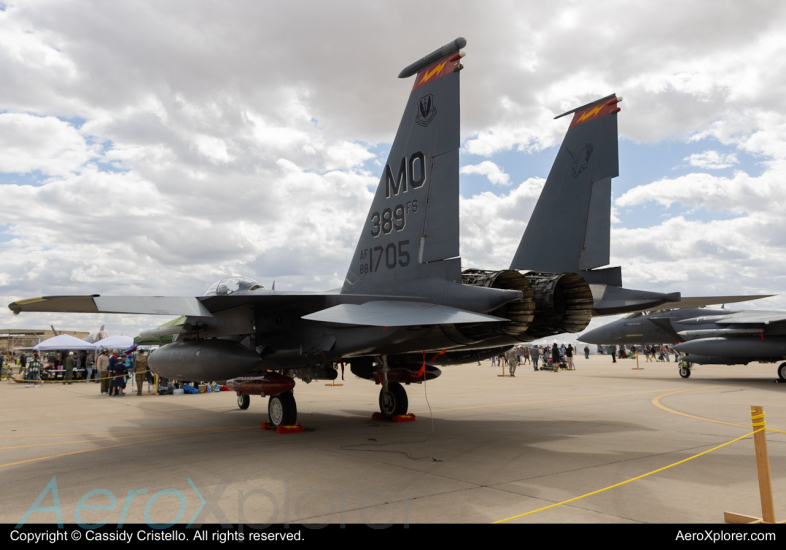 Photo of 88-1705 - USAF - United States Air Force McDonnell Douglas F-15E Strike Eagle at LUF on AeroXplorer Aviation Database