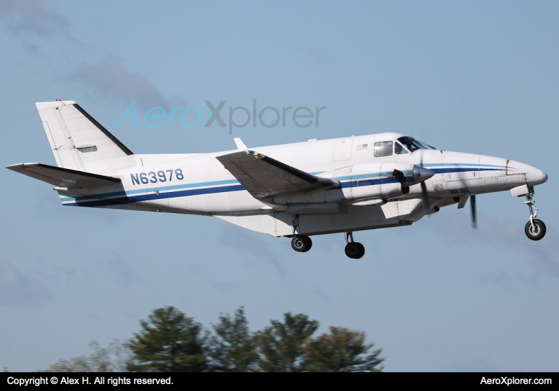 Photo of N63978 - PRIVATE Beechcraft C-99 Airliner at MHT on AeroXplorer Aviation Database